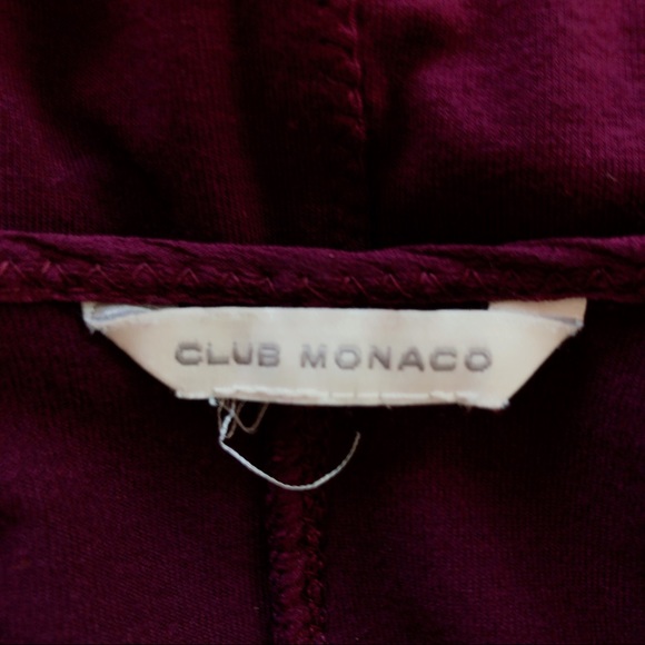 Club Monaco Burgundy Dolman Sleeve Top Size M - Picture 4 of 4
